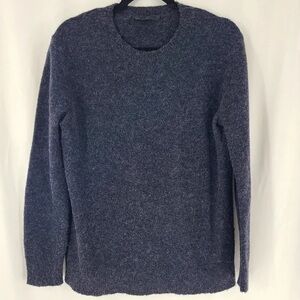 Jenni Kayne Women's Heathered Blue Crewneck Sweater